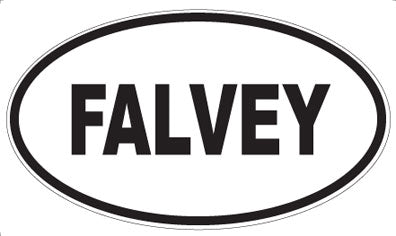 FALVEY - Oval Sticker