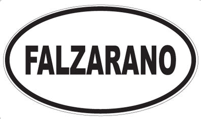 FALZARANO - Oval Sticker