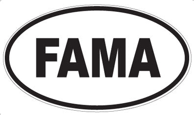 FAMA - Oval Magnet