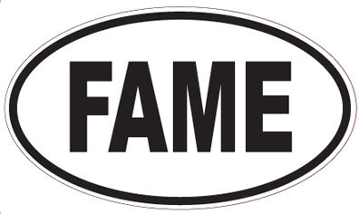 FAME - Oval Sticker