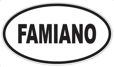 FAMIANO - Oval Magnet