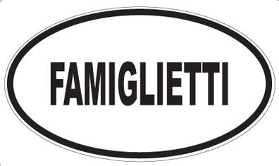 FAMIGLIETTI - Oval Magnet