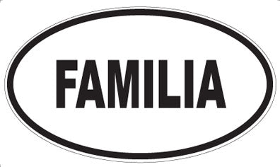 FAMILIA - Oval Sticker