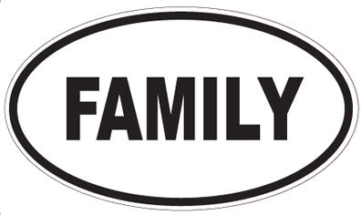 FAMILY - Oval Sticker