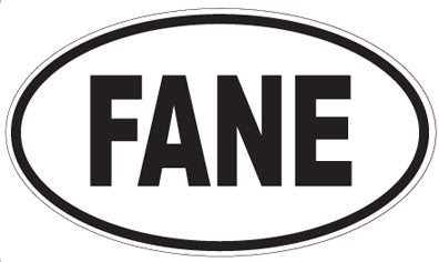 FANE - Oval Sticker