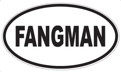 FANGMAN - Oval Sticker