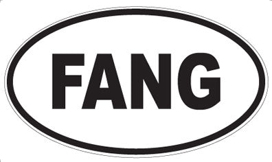 FANG - Oval Magnet