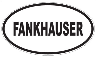 FANKHAUSER - Oval Sticker