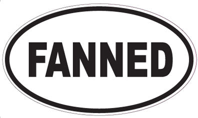 FANNED - Oval Sticker
