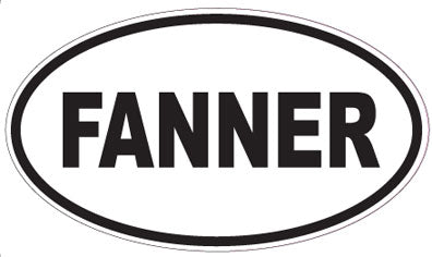 FANNER - Oval Sticker