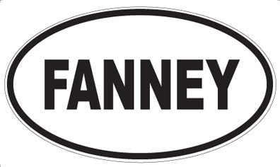 FANNEY - Oval Magnet