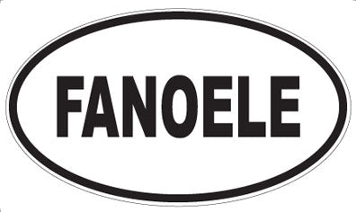 FANOELE - Oval Sticker
