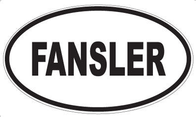 FANSLER - Oval Sticker
