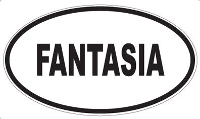 FANTASIA - Oval Sticker