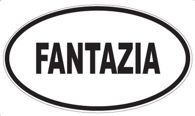 FANTAZIA - Oval Sticker