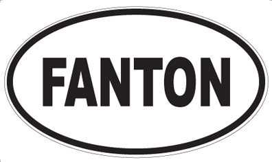 FANTON - Oval Sticker
