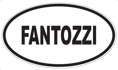 FANTOZZI - Oval Sticker