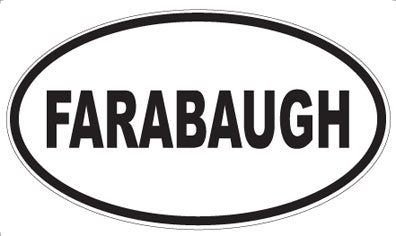 FARABAUGH - Oval Magnet