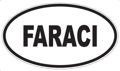 FARACI - Oval Sticker