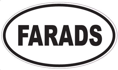 FARADS - Oval Sticker