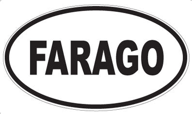 FARAGO - Oval Sticker