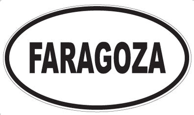 FARAGOZA - Oval Sticker