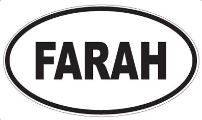 FARAH - Oval Magnet