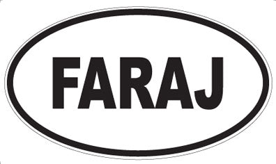 FARAJ - Oval Magnet