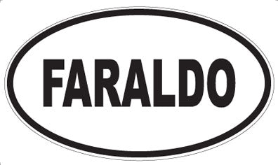 FARALDO - Oval Sticker
