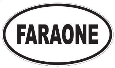 FARAONE - Oval Magnet