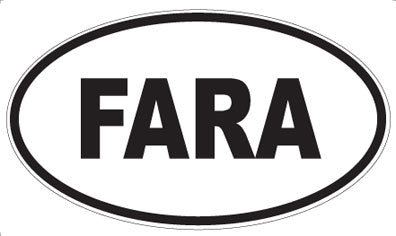 FARA - Oval Magnet