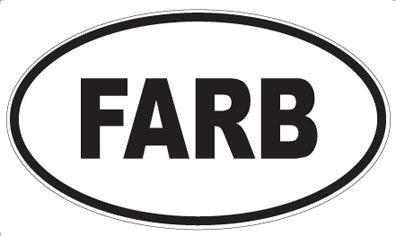 FARB - Oval Sticker