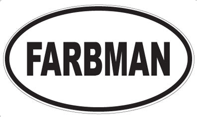 FARBMAN - Oval Magnet