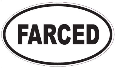 FARCED - Oval Sticker