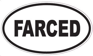 FARCED - Oval Sticker