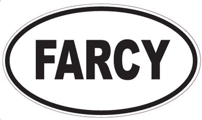 FARCY - Oval Sticker