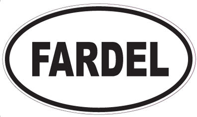 FARDEL - Oval Sticker