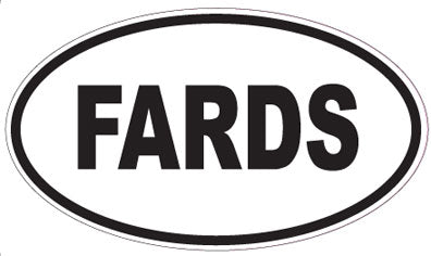 FARDS - Oval Sticker