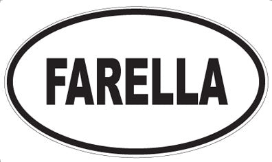 FARELLA - Oval Sticker