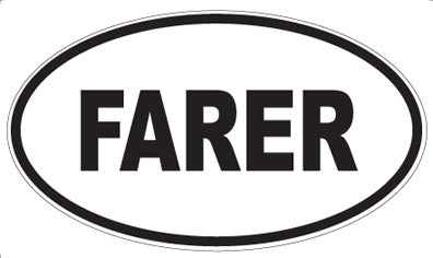FARER - Oval Sticker