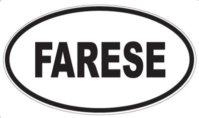 FARESE - Oval Sticker