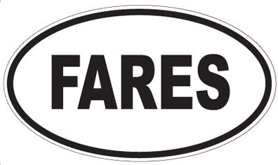 FARES - Oval Magnet
