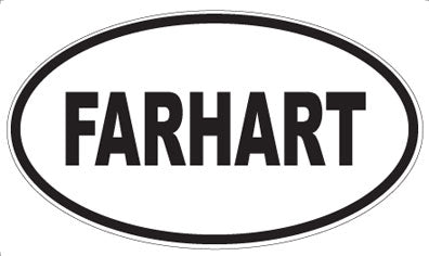 FARHART - Oval Magnet