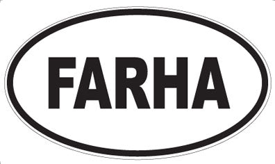 FARHA - Oval Magnet