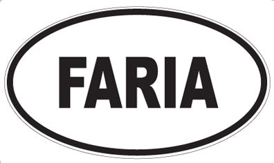 FARIA - Oval Sticker