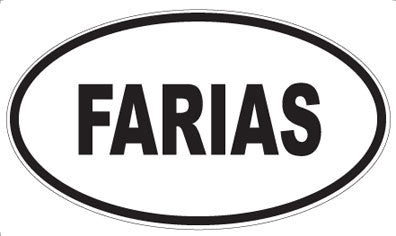 FARIAS - Oval Sticker