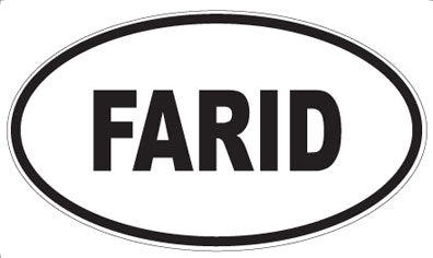 FARID - Oval Magnet