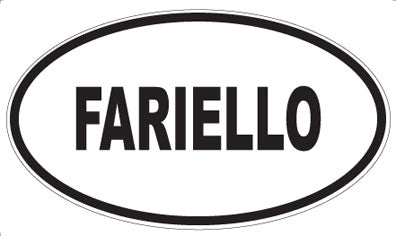 FARIELLO - Oval Sticker