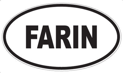 FARIN - Oval Sticker