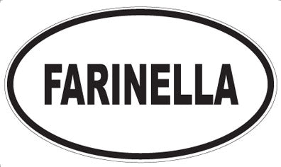 FARINELLA - Oval Sticker